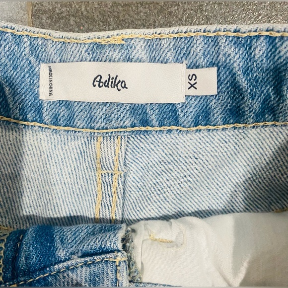 Light Wash Denim Flared Leg High Waist Patchwork Paisley Troublemaker Jeans - Picture 5 of 6